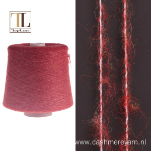 Supersoft alpaca merino wool brush yarn with elasticity